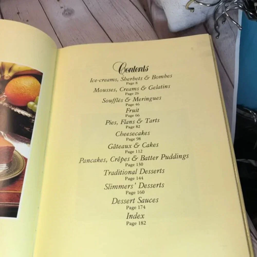Vintage 1985 THE COMPLETE BOOK OF DESSERTS cookbook